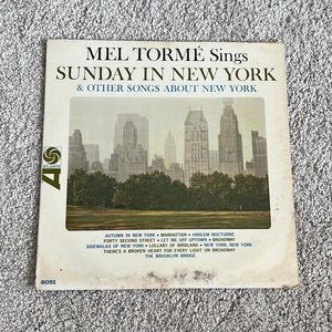 Mel Tormé - Mel Tormé Sings Sunday in New York